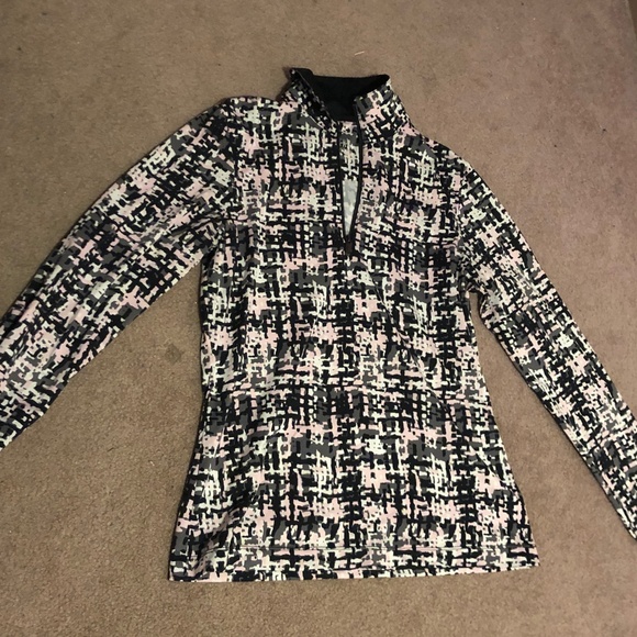 Soft classy Printed All season Running Jogging Zip up Activewear exercise top - Picture 6 of 12